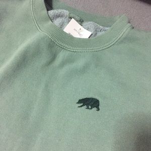 RARE Brandy Melville Erica Green Bear Sweatshirt